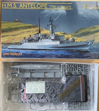 Dragon 1/700 Scale HMS Antelope Type 21 Frigate - model kit #7122 Old ...