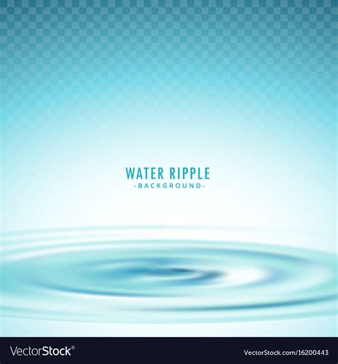 Transparent water ripple background Royalty Free Vector