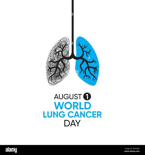 vector illustration of world lung cancer day poster design Stock Vector ...