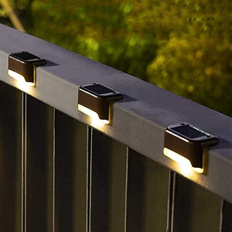 Solpex Solar Deck Lights Outdoor 16 Pack, Solar Step Lights Waterproof Led Solar Lights for ...