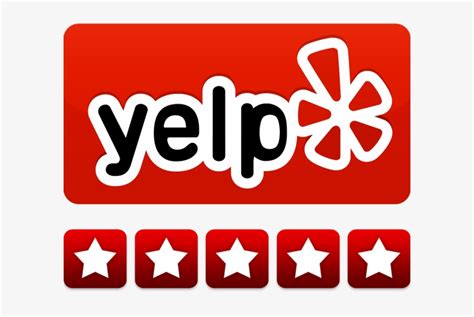 Yelp 5 Star Badge Clipart