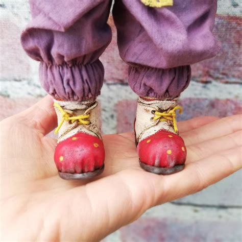 DIY shoes for dolls clown shoes video tutorial shoes | Etsy