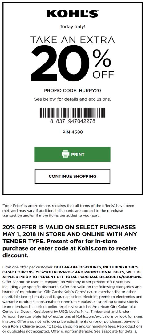 Kohls Coupons: 30% Off Promo Codes & Printable Coupons | Kohls coupons ...