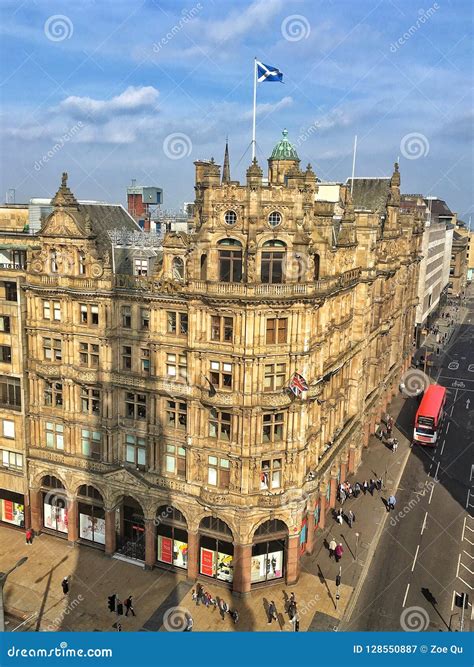 The Street View of Edinburgh Editorial Photography - Image of scotland ...