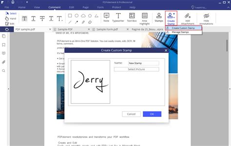 Draw Signature in Word | Wondershare PDFelement