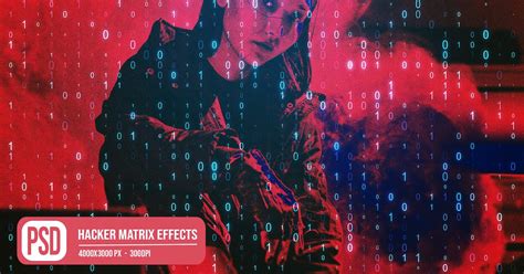 Hacker Matrix Photo Effects, Layer Styles Including: engraving & effect ...