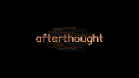 Afterthought Past Tense: Verb Forms, Conjugate AFTERTHOUGHT ...