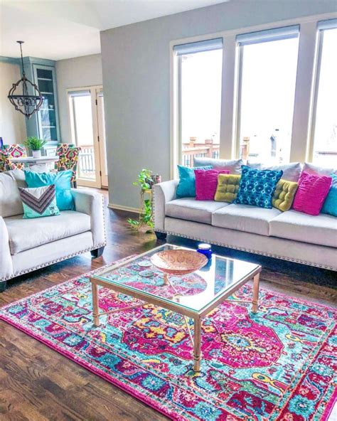 Ideas to Style Colorful Rugs