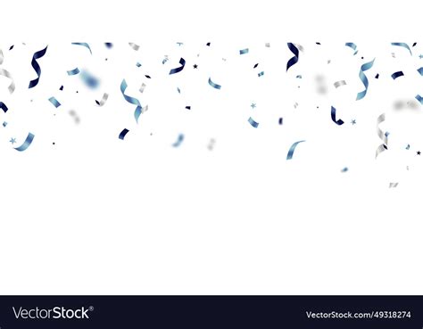 Beautiful blue confetti background Royalty Free Vector Image