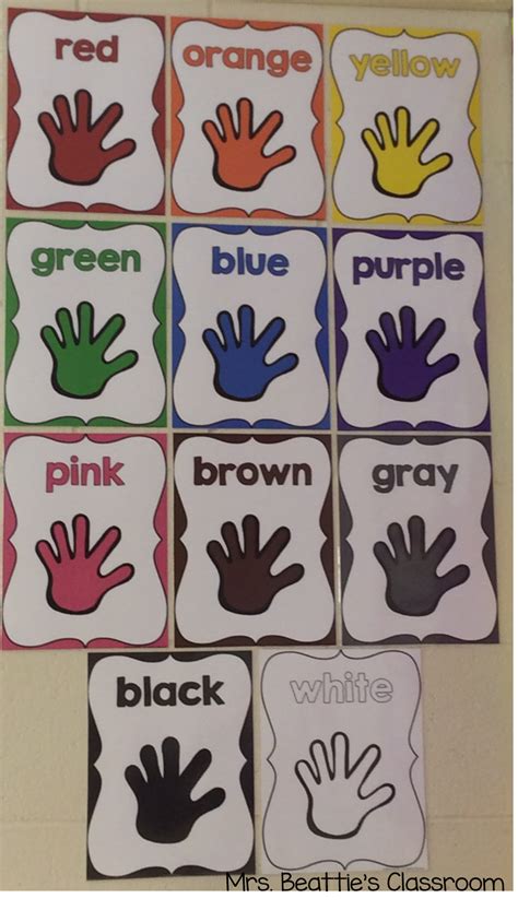 Color Posters | Kindergarten classroom decor, Teaching colors, Toddler classroom