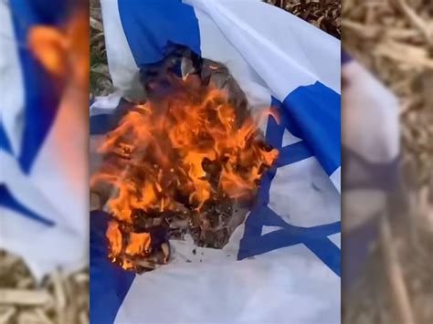 Teen who burned Israeli flag banned from social media after violating ...