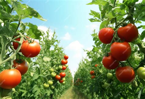 Premium Photo | Tomato farm isolated