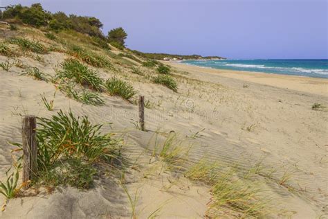 Summertime. the Most Beautiful Sand Beaches of Apulia: Alimini Bay ...