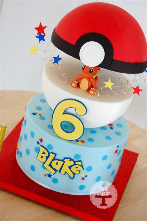 Pokémon Pokéball cake for Blake, with Charmander. | Festa pokemon go, Festa pokemon decoração ...