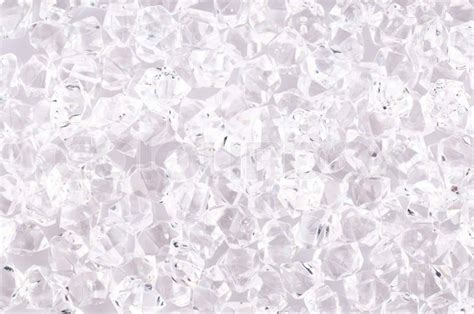 The white crystals on a white background | Stock Photo | Colourbox