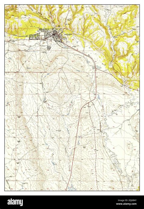 Newcastle, Wyoming, map 1951, 1:24000, United States of America by ...