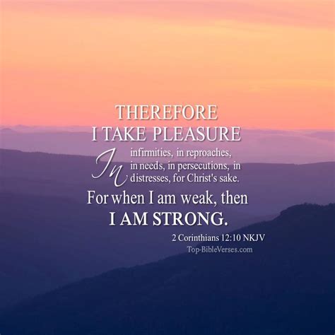 2 Corinthians 12:10 Bible Quotes DP | When I Am Weak, Then I Am Strong