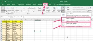 How to freeze panes on Microsoft Excel & Google Sheets