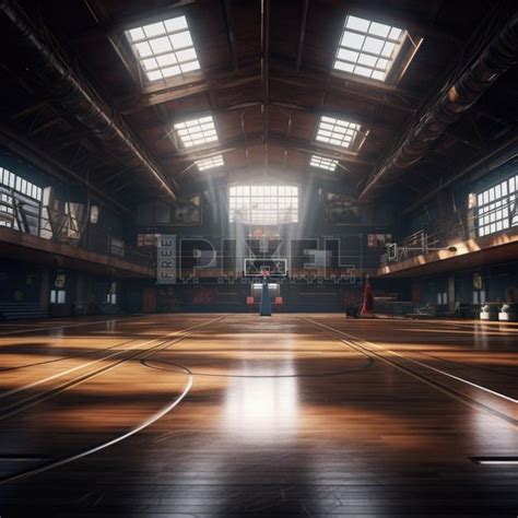 Free Photos - Inside A Spacious Gymnasium - Basketball Court ...