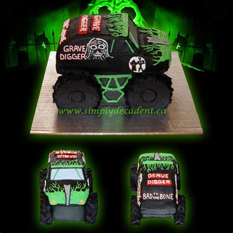 3D Buttercream Grave Digger Monster Truck Birthday Cake (All 100% Edible) - CakeCentral.com