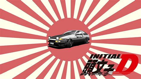 Rising Sun AE86, Trueno, Initial D, Toyota Trueno, Car, AE86, Anime ...