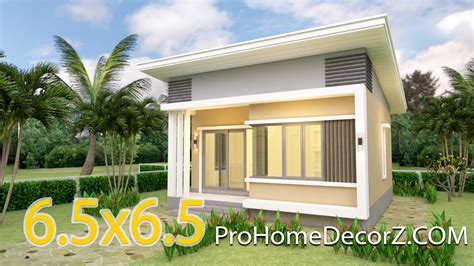 Small Modern House Designs 6.5x6.5 Shed Roof - Pro Home DecorZ