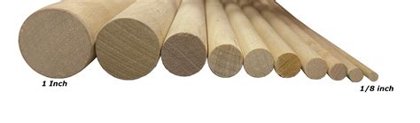 36 Long Wooden Dowels Many Sizes 3 to 12 Pieces for Arts - Etsy