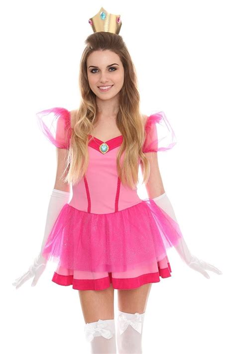 Princess Peach costume at Hot Topic $55 | Princess peach costume, Peach costume, Halloween ...