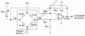 Pressure Sensor Signal Conditioning Circuit with Single Op-Amp ...