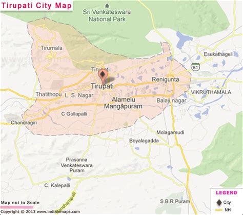 Tirupati City Map | City Map in India | Pinterest | City maps, City and India
