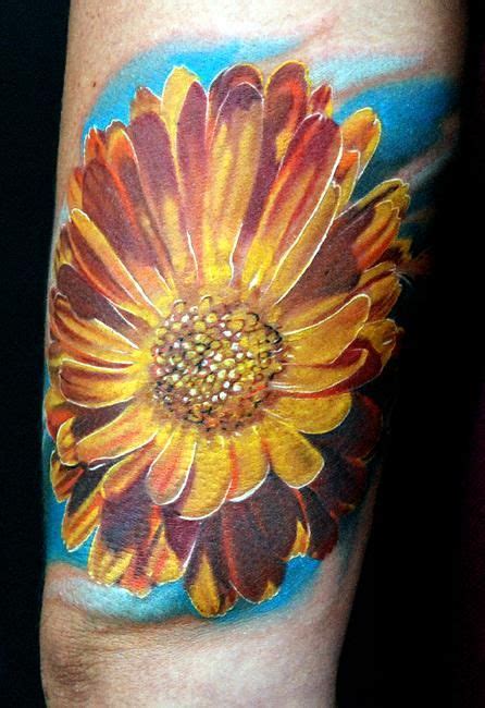 calendula flower tattoo | calendula flower tattoo image search results | Tattoos, Body art ...