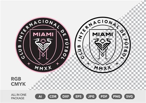 Inter Miami CF Logo Ai Cdr Dxf Eps Pdf Png Jpg Svg - Etsy Australia