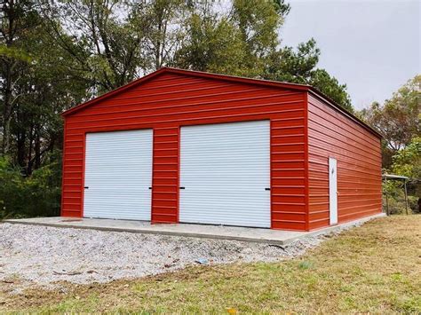 Classic Red Garage | Custom Structures Direct