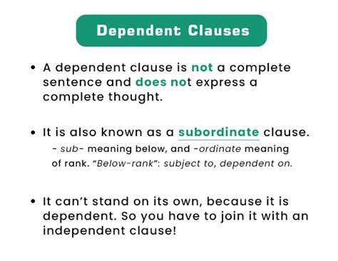 Dependent Clause - Javatpoint