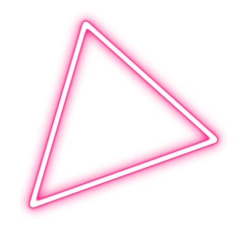 Neon Triangle Line PNGs for Free Download