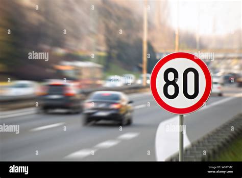 Speed Limit 80 Sign High Resolution Stock Photography and Images - Alamy