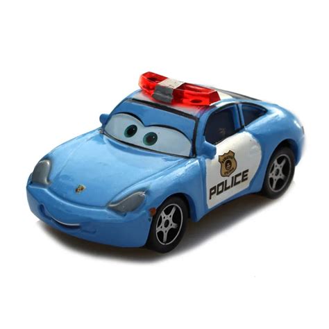 Toys & Hobbies Disney Pixar Cars Police Lightning McQueen Diecast Toy Model Car Boy Gift TV ...