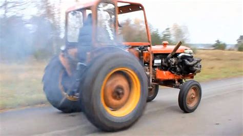 Volvo Terror: Tractor with Engine from Volvo 240 Turbo Goes Drifting ...