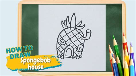 How to Draw Spongebob house - YouTube