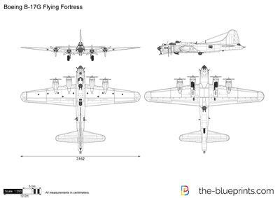 Boeing B-17G Flying Fortress vector drawing | Boeing, Fortress, Car vector