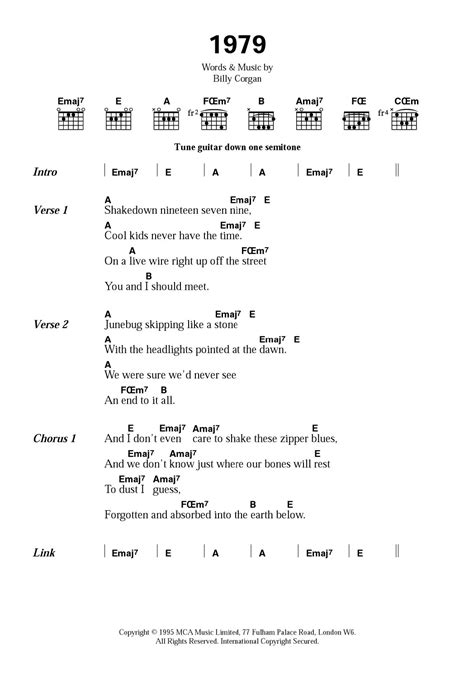 1979 by The Smashing Pumpkins - Guitar Chords/Lyrics - Guitar Instructor