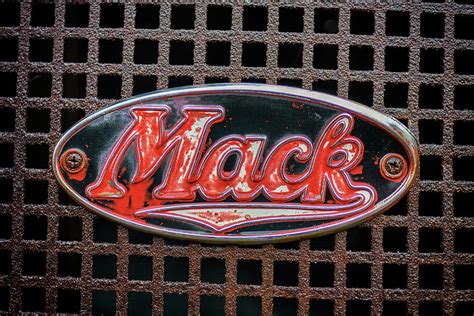 Vintage Mack Truck Badge Photograph by Rick Berk