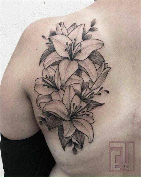 250+ Lily Tattoo Designs With Meanings (2020) Flower ideas & Symbols | Lily tattoo, Flower ...