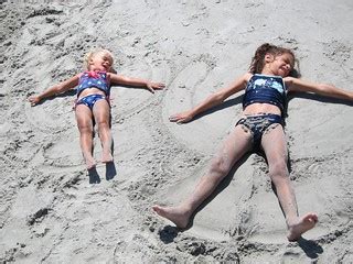 Sand Angels | Making sand angels on the beach. | Joe Shlabotnik | Flickr