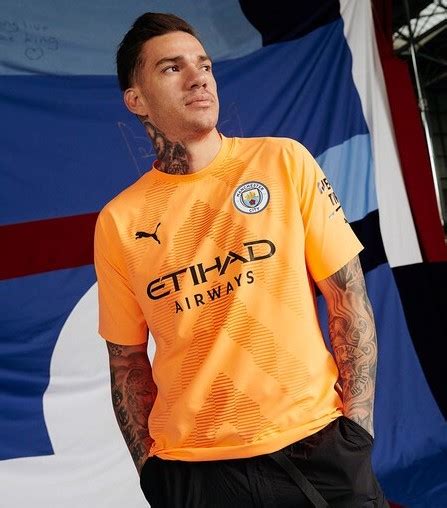 New Man City Goalkeeper Kit 2022-23 | Puma Orange & Blue GK Shirts ...