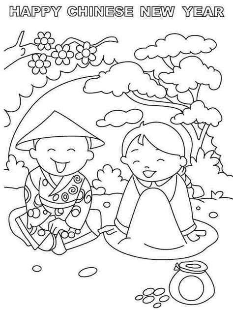 Chinese New Year Animals Coloring Pages - Coloring Home