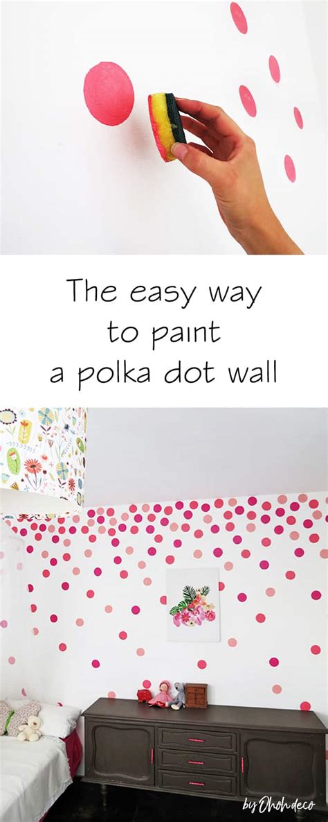 How to paint a polka dots wall