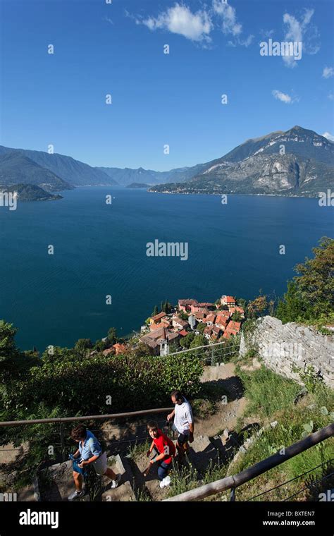 Castello di Vezio, view over Lake Como, Varenna, Lake Como, Lombardy, Italy Stock Photo - Alamy