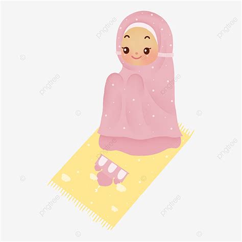 Gambar Muslim Kartun Comel Berdoa, Cute Muslimah Praying, Cartoon Muslimah Berdoa, Kartun Muslim ...