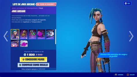 JINX ARCANE EN FORTNITE - LEAGUE OF LEGENDS X FORTNITE - YouTube